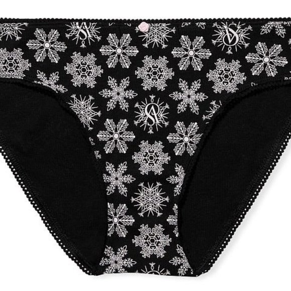 ❄❄❄VS Snowflake 100% Cotton Bikini Panty Christmas Winter Holiday NWT - Picture 12 of 16